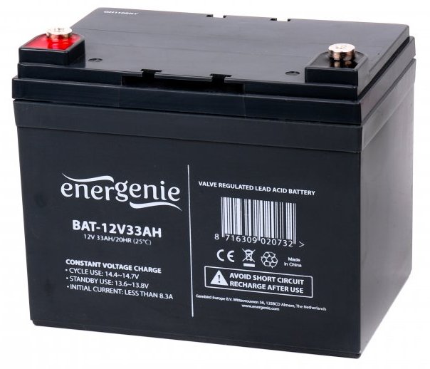Аккумулятор EnerGenie BAT-12V33AH в интернет-магазине, главное фото