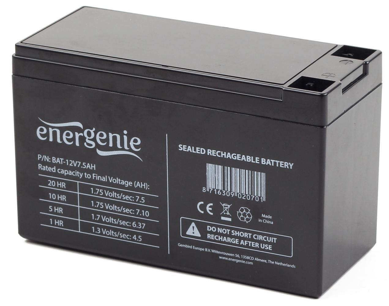 EnerGenie BAT-12V7.5AH
