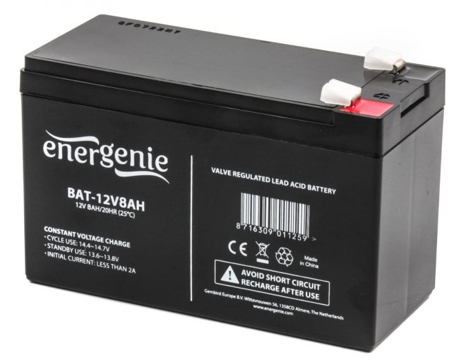 Цена аккумулятор EnerGenie BAT-12V8AH в Львове
