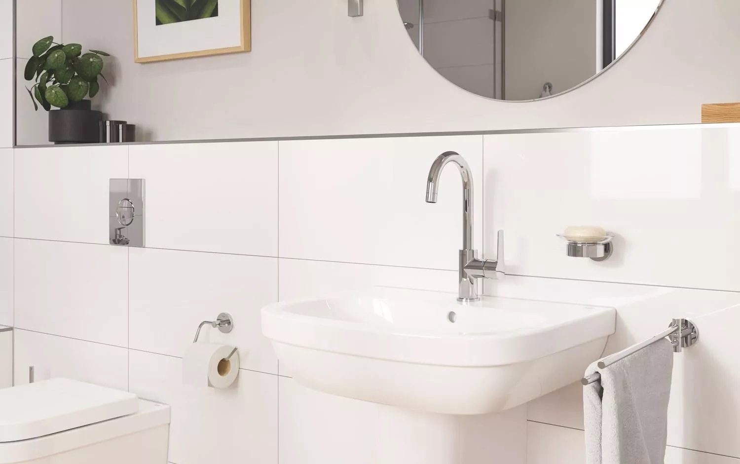 Смеситель для умывальника Grohe QuickFix Start L-Size (24203002) отзывы - изображения 5