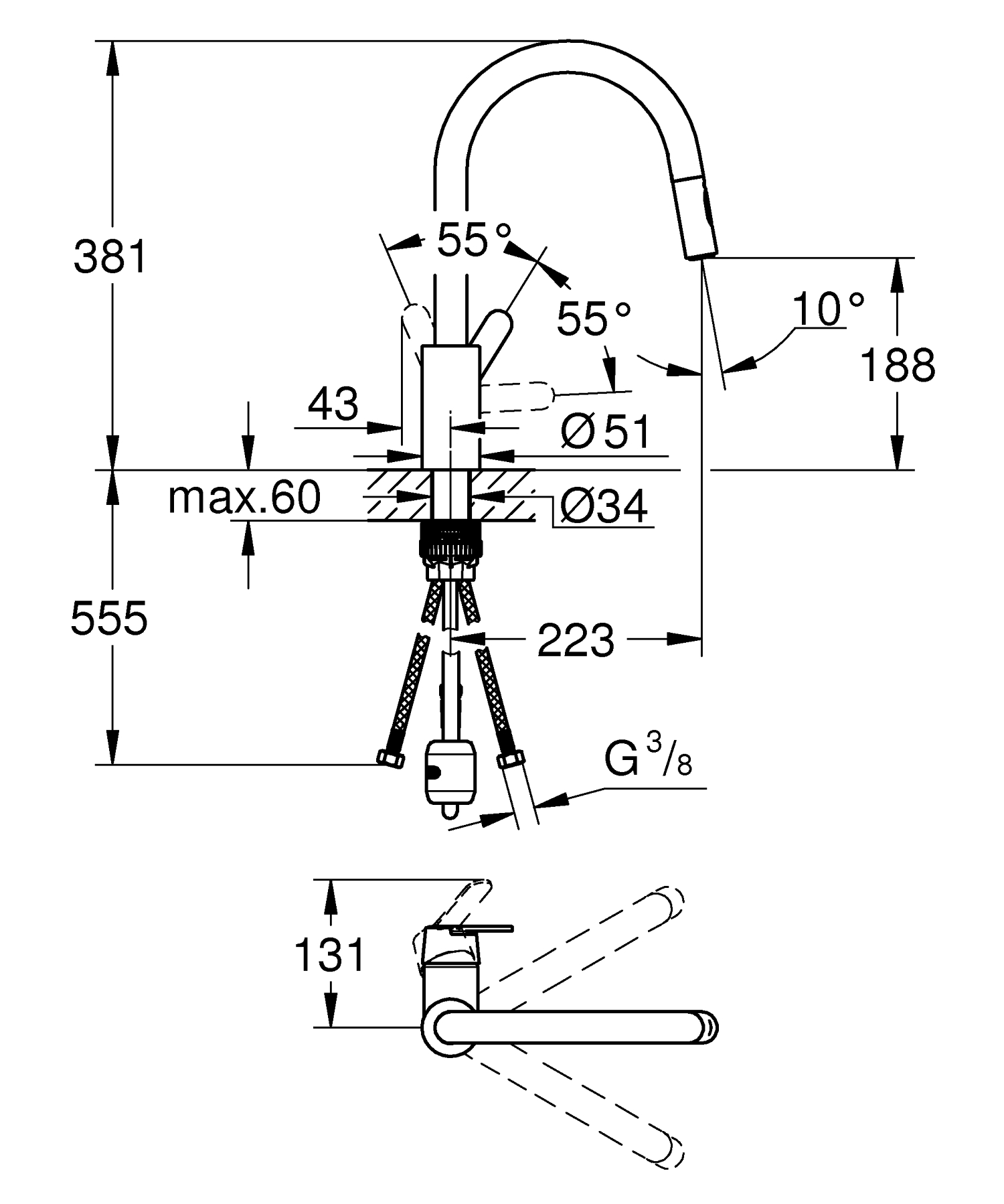 продаємо Grohe QuickFix Get 31484001 в Україні - фото 4