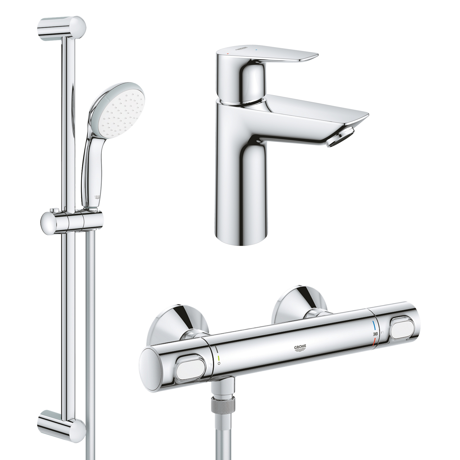 Grohe QuickFix Precision Flow&Start Edge ColdStart UA202503TE