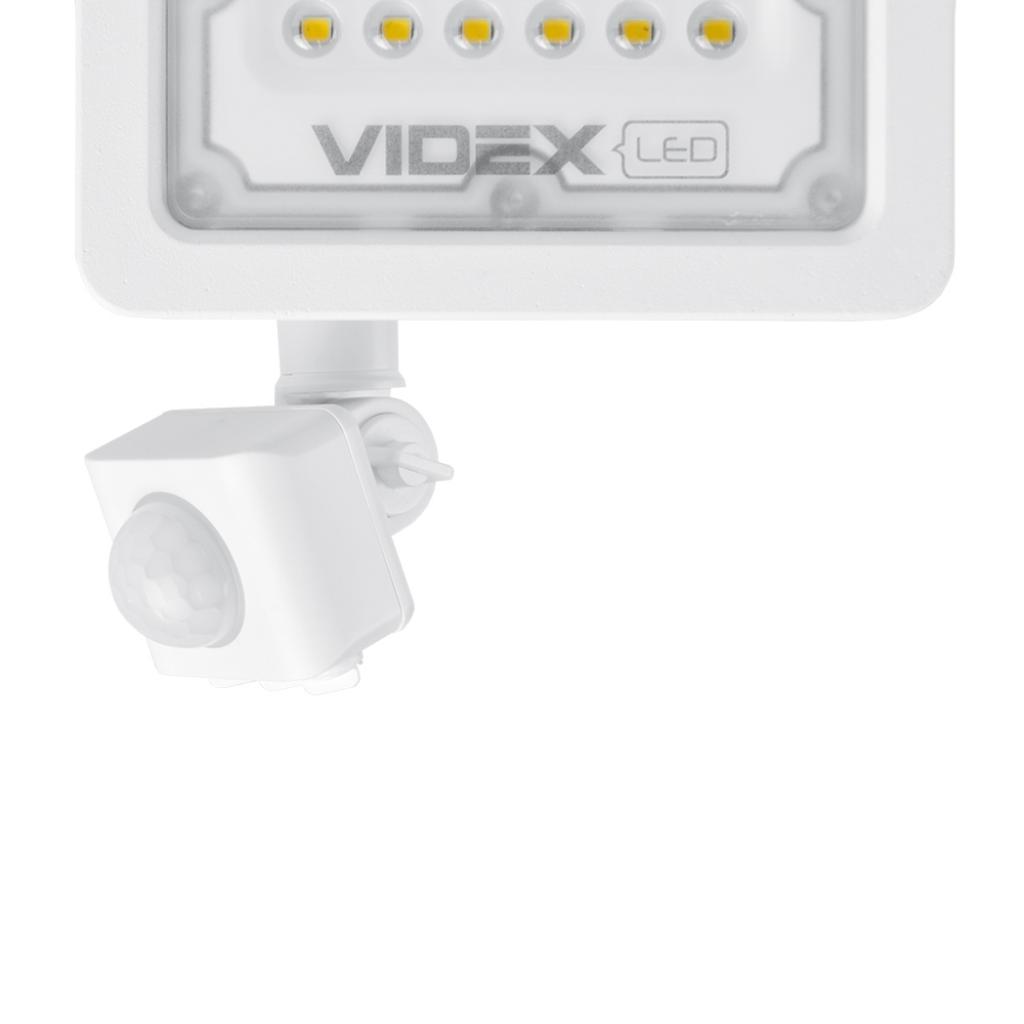 в продажу Прожектор Videx F2e 10W 5000K з датчиком руху - фото 3