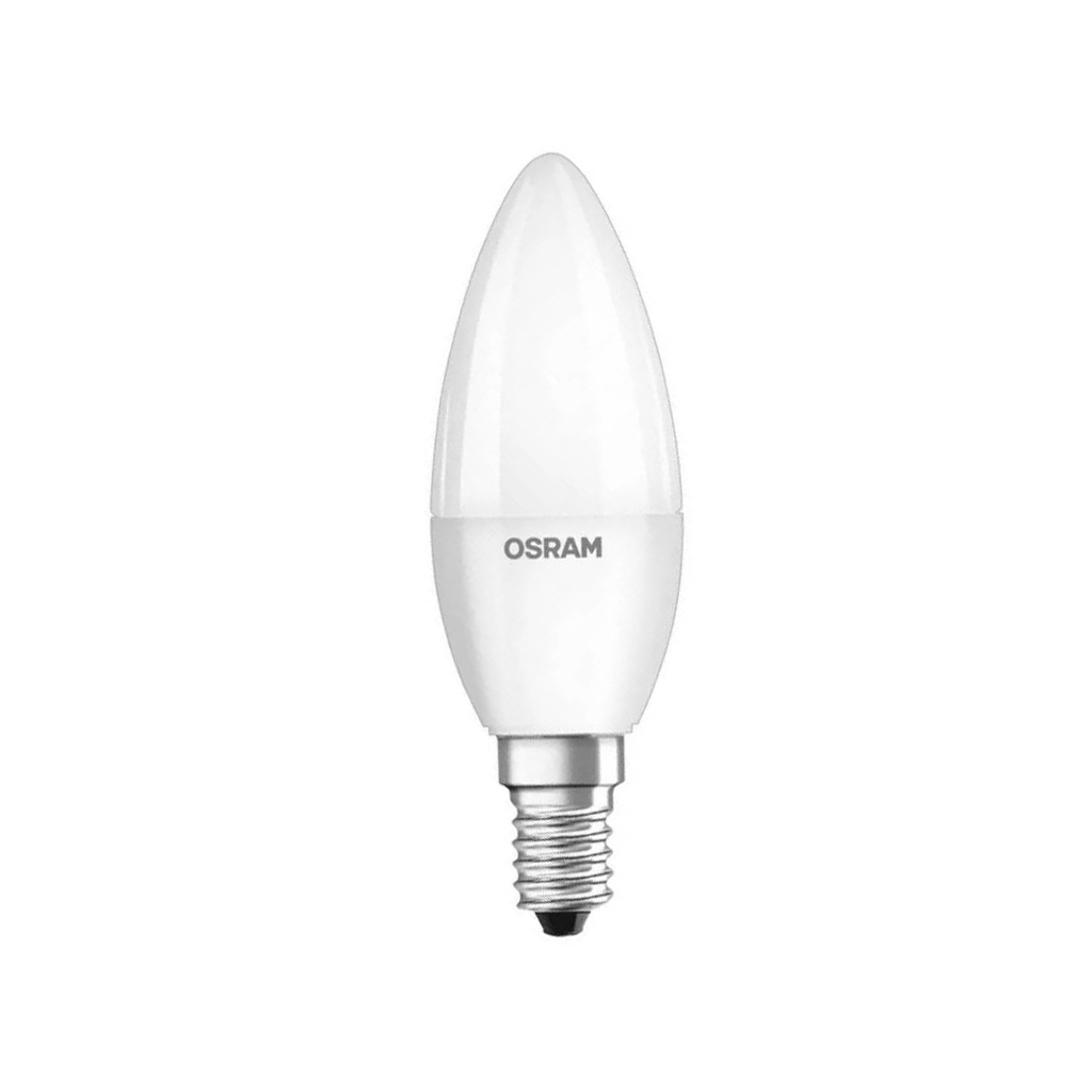 Светодиодная лампа Osram с цоколем E14 Osram LED VALUE CL B60 6,5W/840 230V FR E14 10X1 (4058075623590)