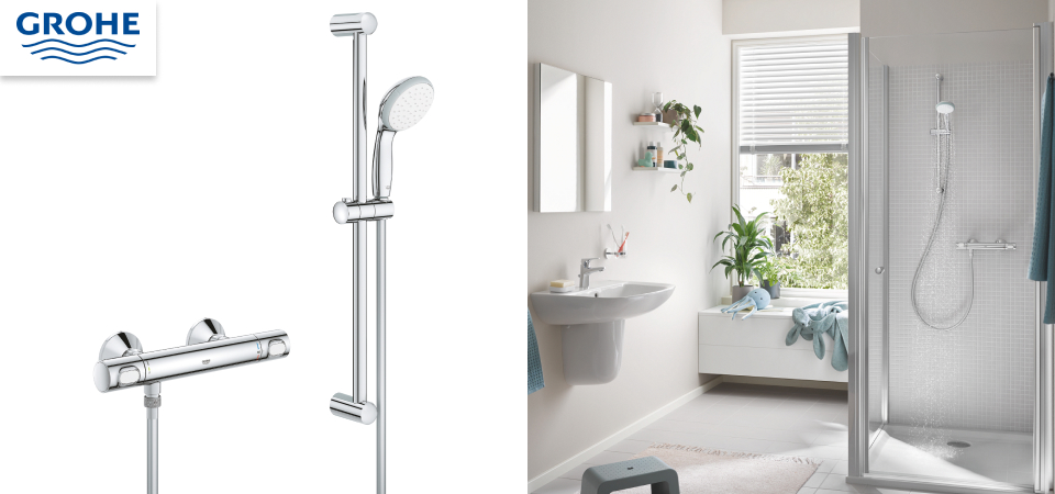 Grohe QuickFix Precision Flow 34841000 - инновационный смеситель для душа 