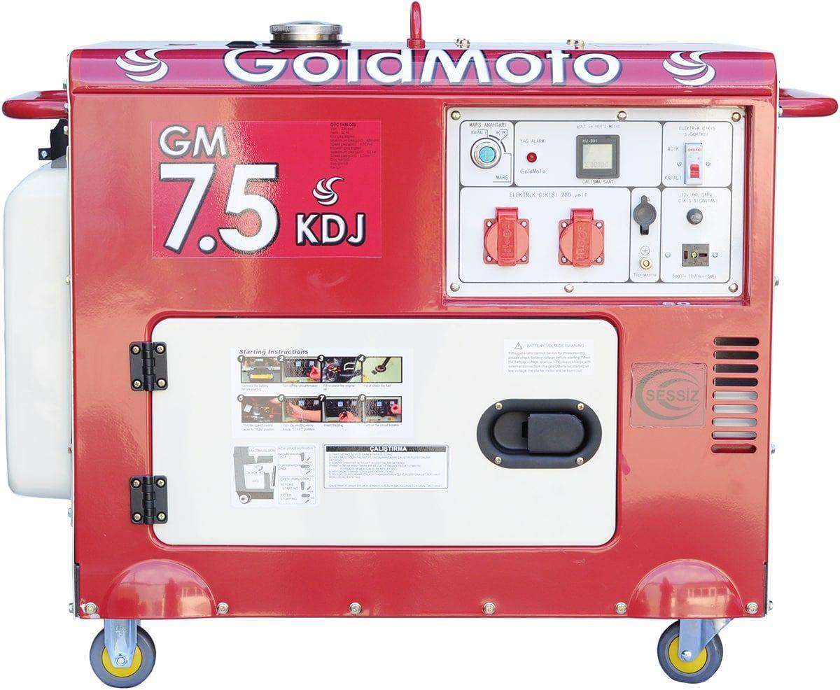 Характеристики генератор GoldMoto GM7.5KDJ