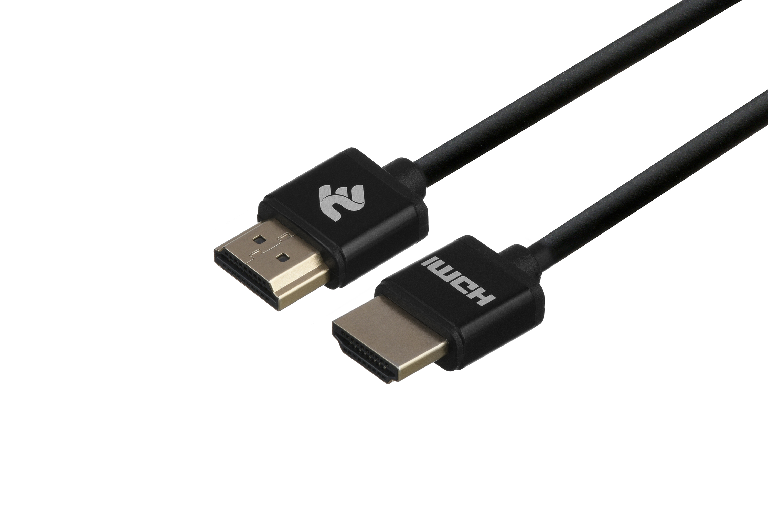 Кабель мультимедийный 2E HDMI 2.0 (AM/AM) Slim High Speed Alumium 2m Black цена 276.00 грн - фотография 2