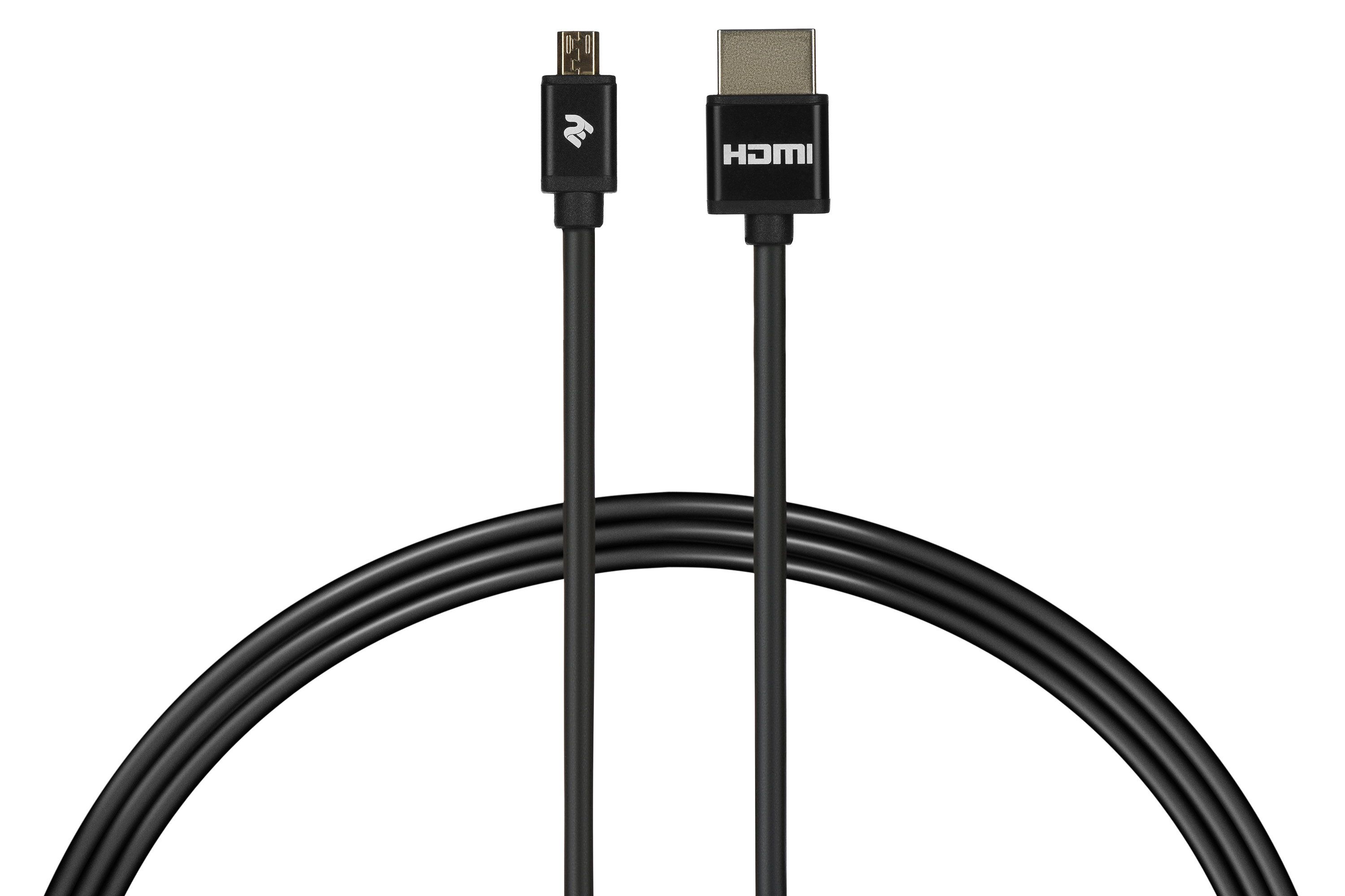 продаємо 2E Ultra Slim HDMI 1.4 (AM/microAM) High Speed, Alumium, black 2m в Україні - фото 4