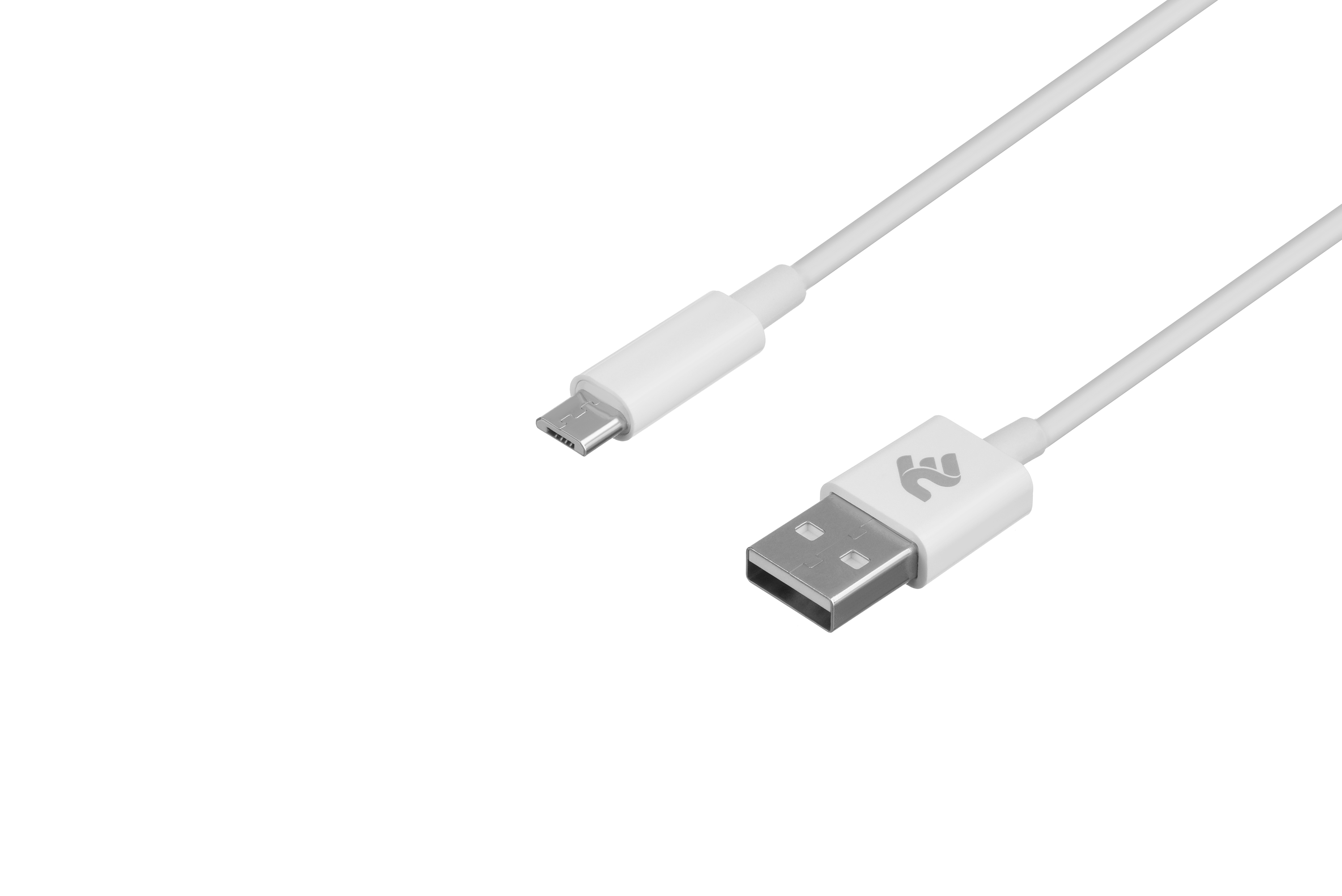 Кабель 2E USB 2.0 to Micro USB Molding Type, [2E-CCMAB-WT] ціна 79.00 грн - фотографія 2