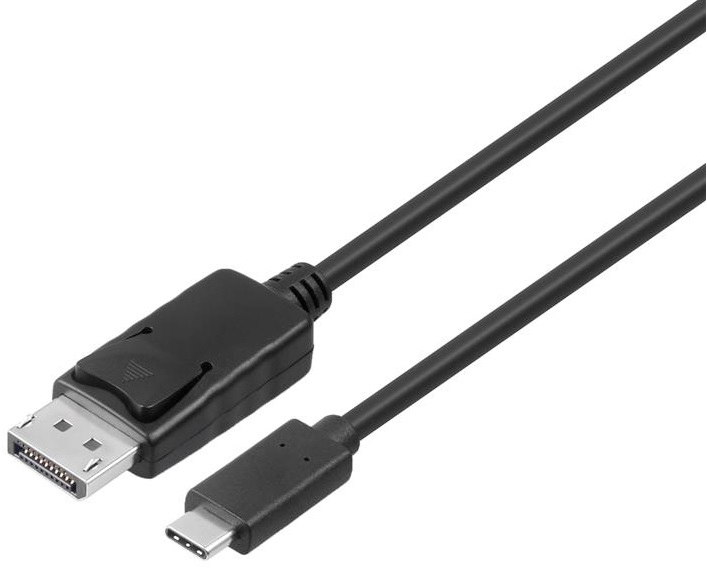 Кабель мультимедийный 2E Type-C - DisplayPort (AM/AM), 3840*2160@60Hz, 1m, black
