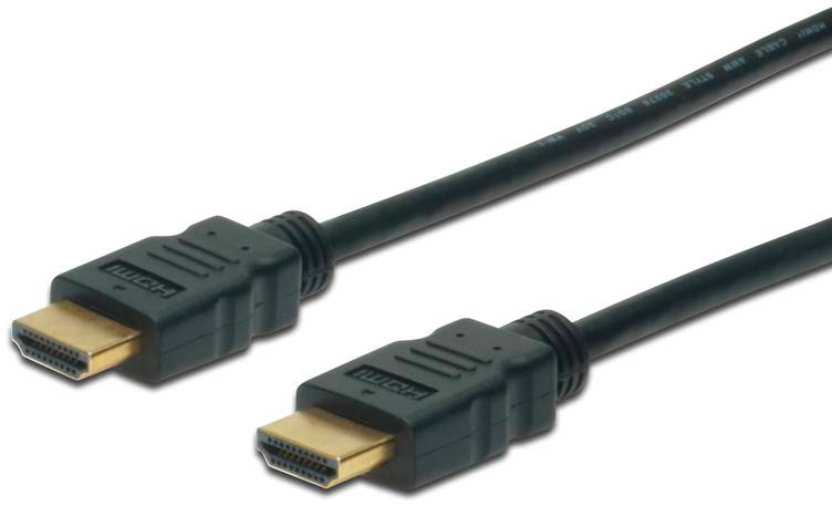 Кабель мультимедийный Digitus HDMI High speed + Ethernet (AM/AM) 3.0m, black