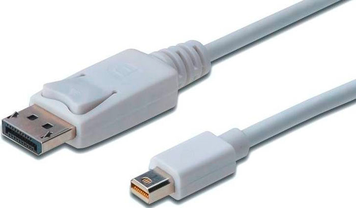 Кабель мультимедийный Digitus miniDisplayPort to DisplayPort (AM/AM) [3.0m, white] в интернет-магазине, главное фото