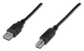 Кабель Digitus USB 2.0 (AM/BM) [AK-300102-030-S] в інтернет-магазині, головне фото