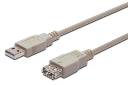 Кабель Digitus USB 2.0 (AM/AF) 5.0m [White] в интернет-магазине, главное фото