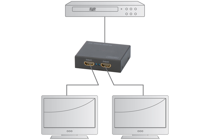 в продажу Адаптер Digitus HDMI (INx1 - OUTx2), 4K - фото 3