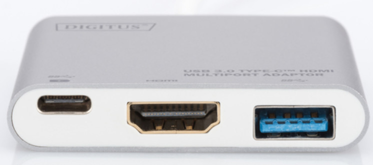 Переходник  Digitus USB Type-C Multi Adapter 4K 30Hz HDMI, USB 3.0, USB-C цена 797.00 грн - фотография 2