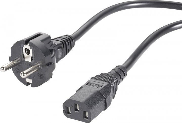 Силовий кабель Belkin Schuko - C13, (IEC F/EURO ) 1.8m, black в інтернет-магазині, головне фото