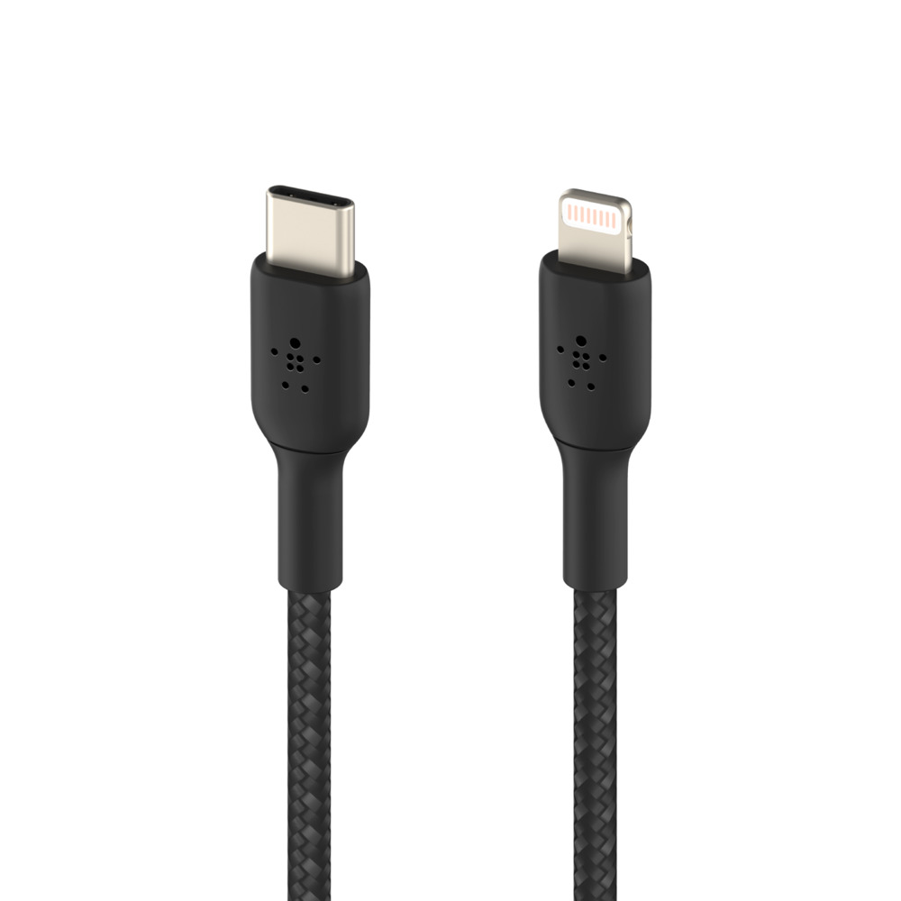 в продаже Кабель Belkin USB-С - Lightning, BRAIDED [1m, black] - фото 3