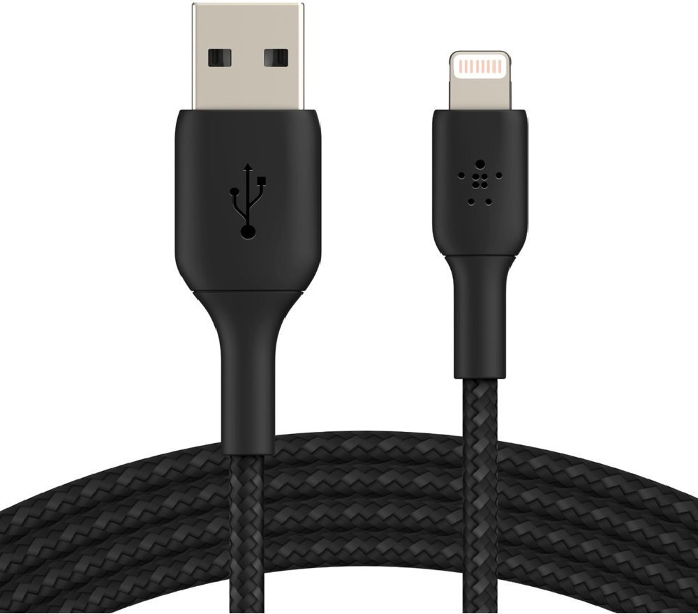 в продажу Кабель Belkin USB-A - Lightning, BRAIDED, 2m, black - фото 3