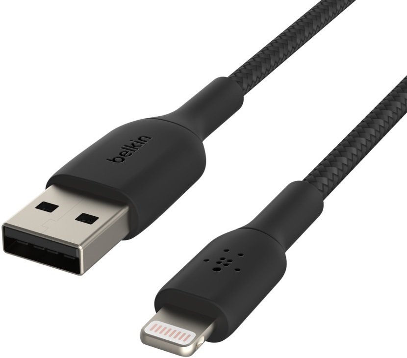 Кабель Belkin USB-A - Lightning, BRAIDED, 2m, black відгуки - зображення 5