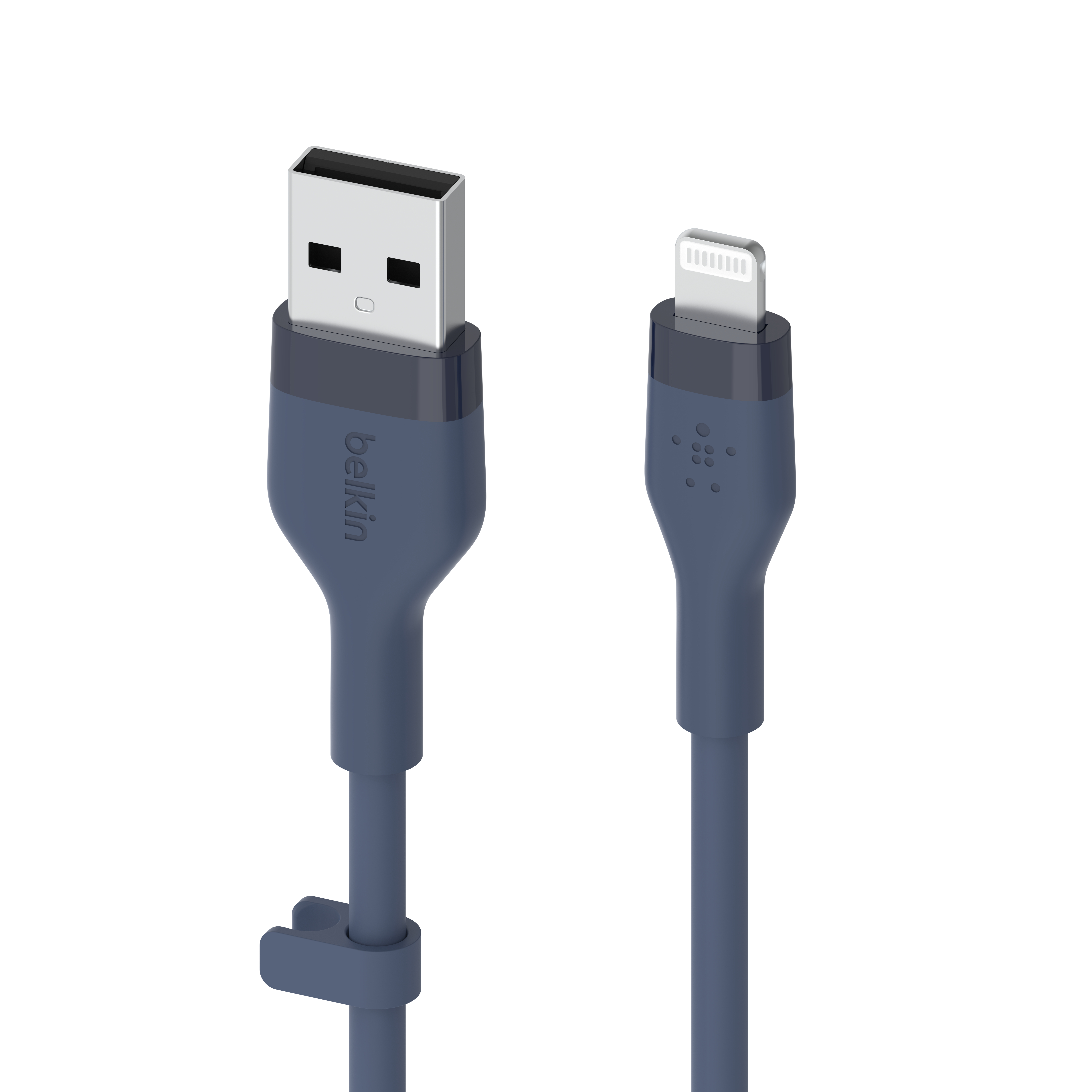 Belkin USB-A - Lightning силіконовий, з кліпсою, 1м, синій на сайті - фото 20