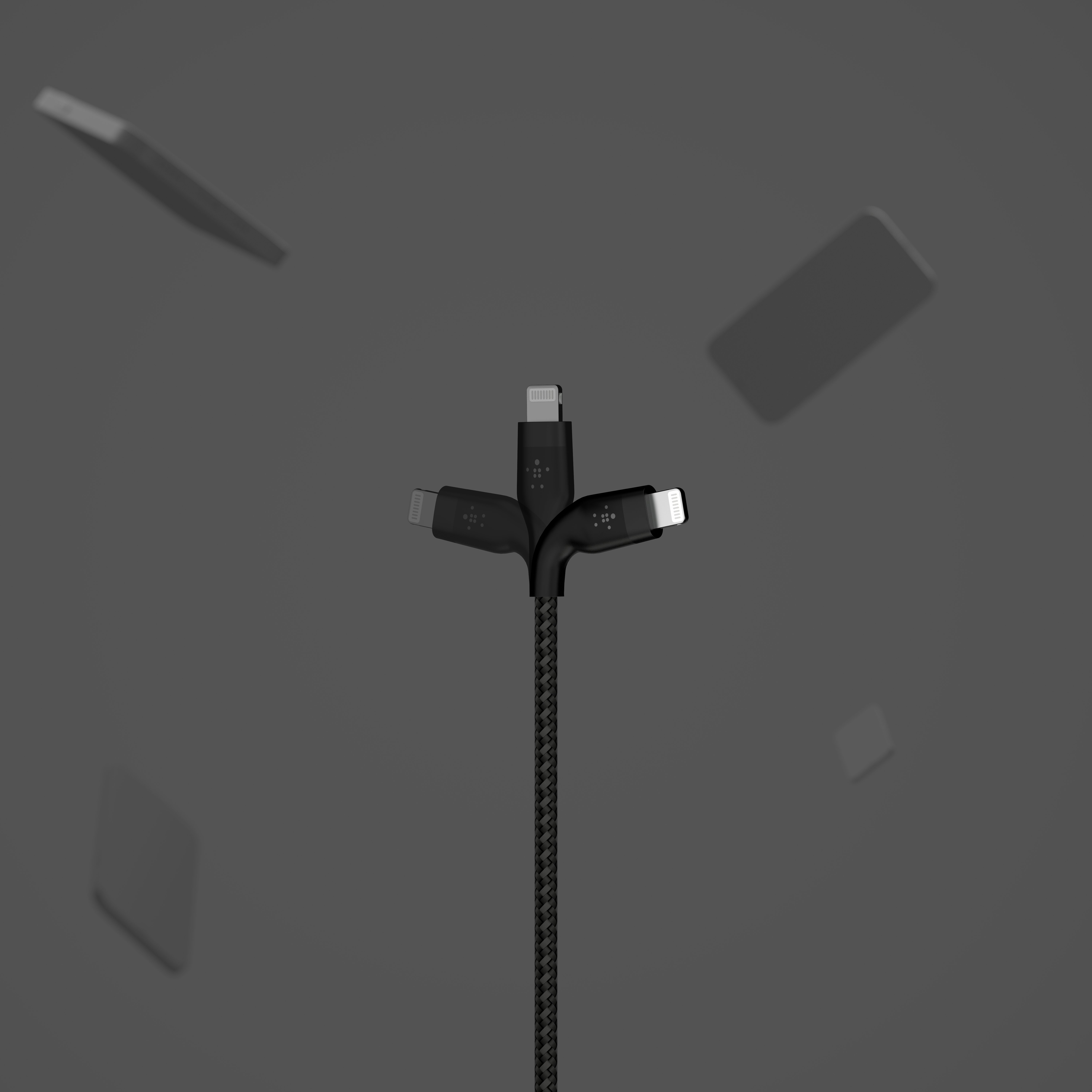 товар Belkin USB-A - Lightning плетений, силіконовий, з ремінцем на магніті, 1м, чорний - фото 13
