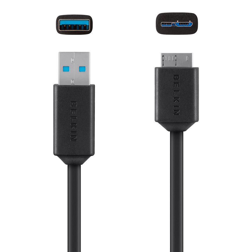 Кабель Belkin USB-A - Micro-B 5Gbps, 0.9m, black цена 49.00 грн - фотография 2