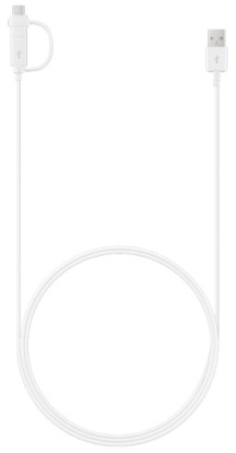 Кабель Samsung USB Combo Type-C & Micro USB, 1.5m White в интернет-магазине, главное фото