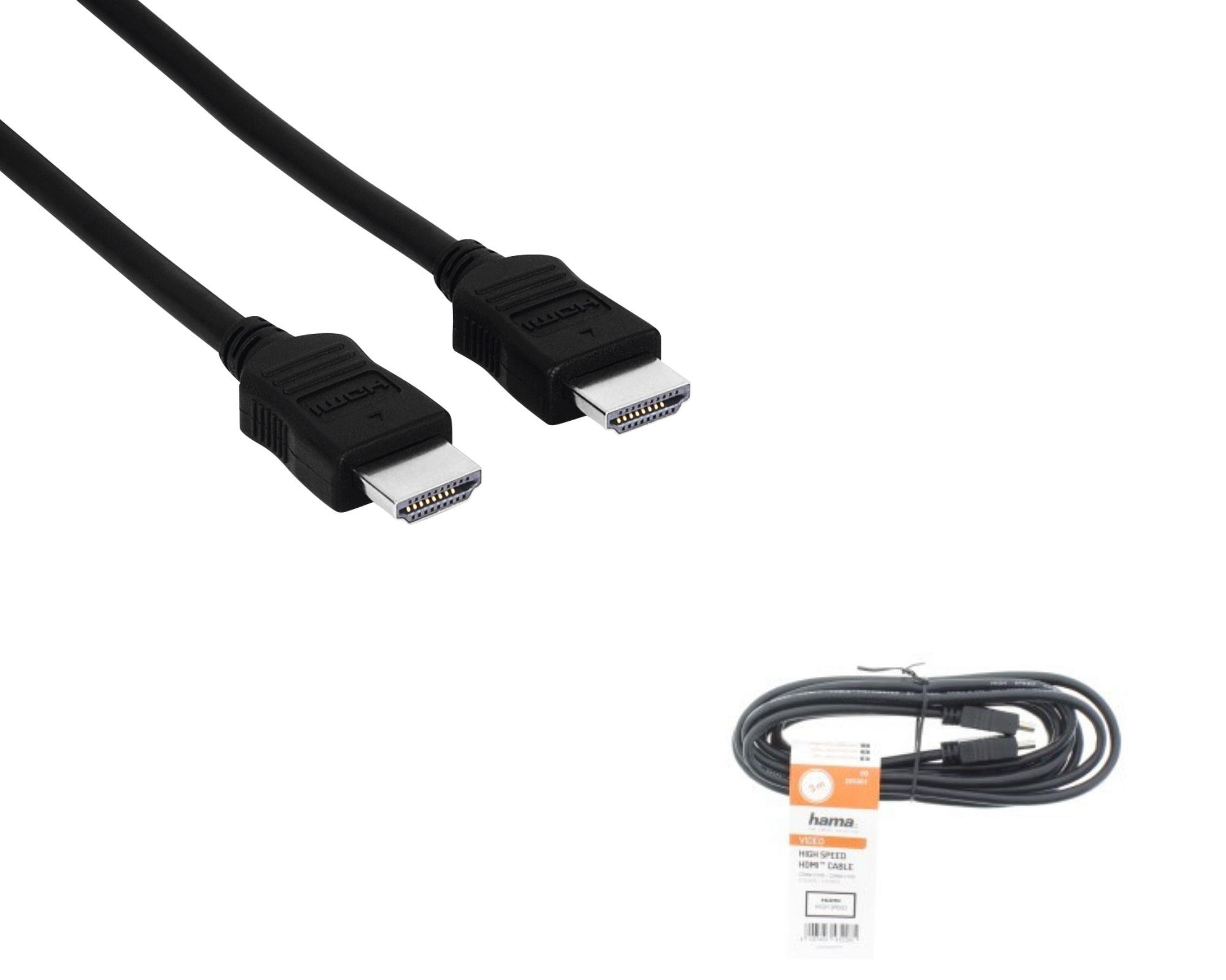 Кабель мультимедийный Hama HDMI - HDMI 3 m Black цена 215 грн - фотография 2