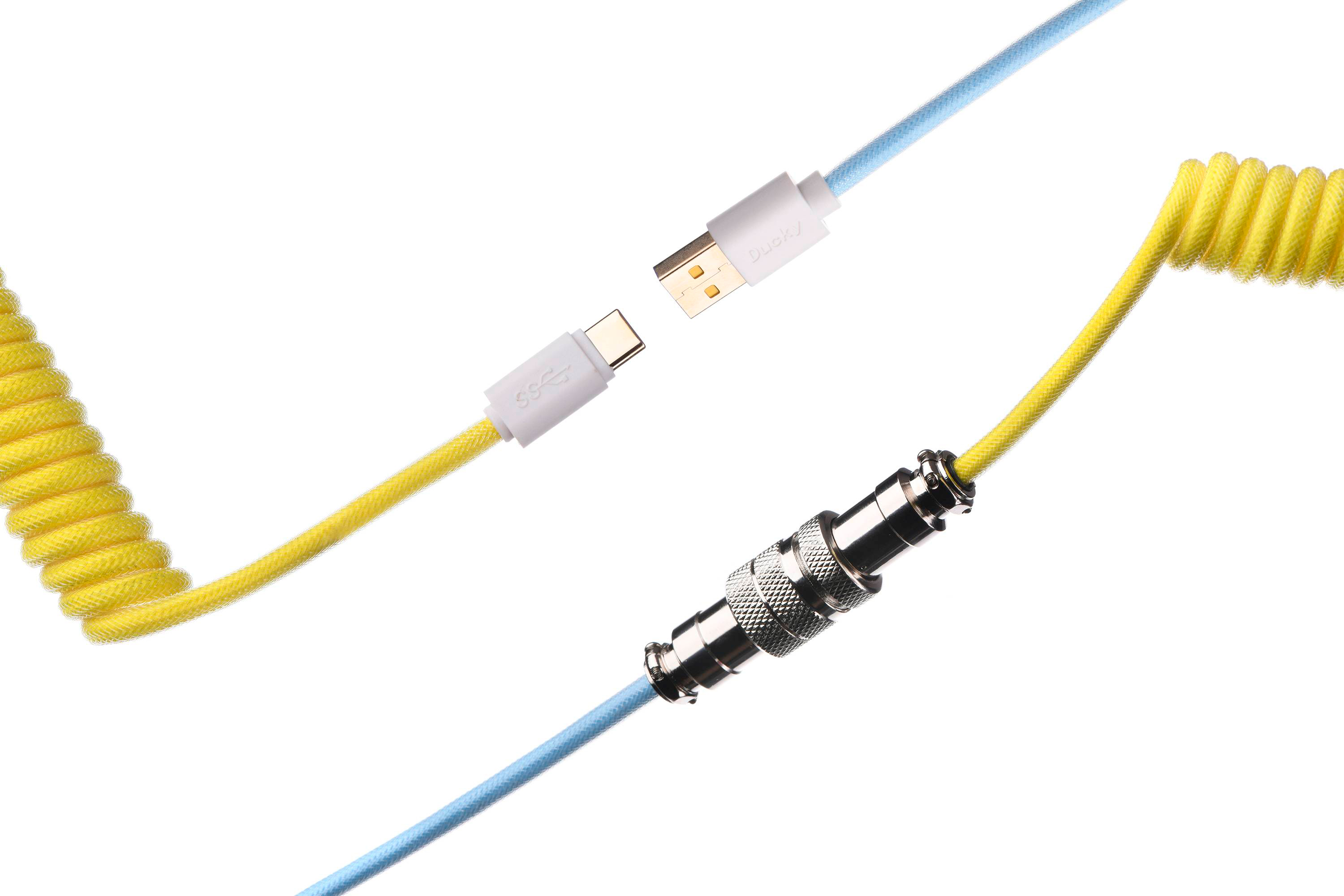 Цена кабель Ducky Premicord Bon Voyage, USB Type-A to Type-C, Yellow в Киеве