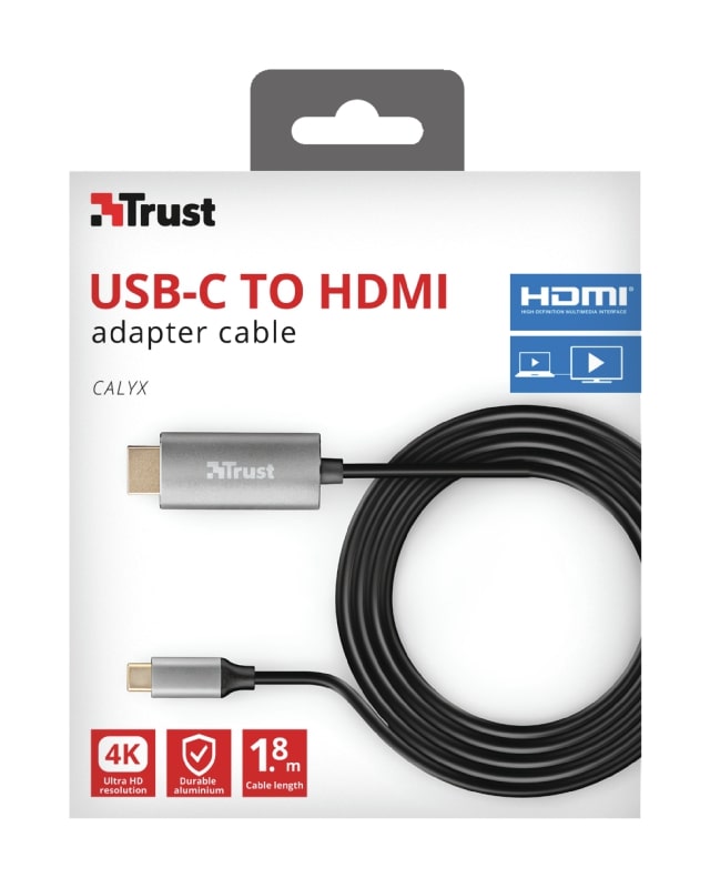 Trust Calyx USB-C to HDMI 1.8м BLACK в магазине в Киеве - фото 10