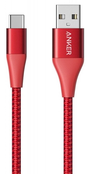 Кабель Anker Powerline+ II USB-C to USB-A - 0.9м Red в інтернет-магазині, головне фото