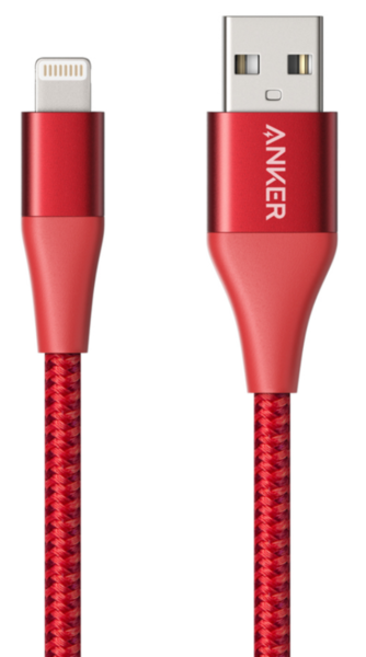 Кабель Anker Powerline+ II Lightning - 0.9м Red