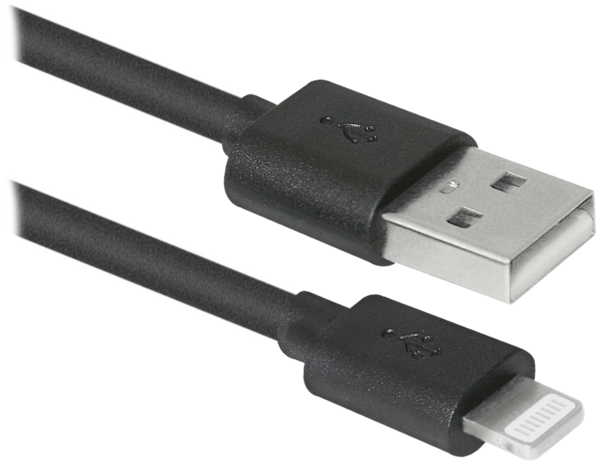 Кабель Defender ACH01-10BH USB(AM)-Lightning Black 3m, Blister в інтернет-магазині, головне фото