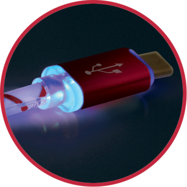 в продаже Кабель Defender ACH03-03LT USB(AM)-Lightning RedLED Backlight 1m - фото 3