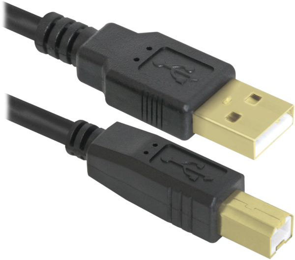 Кабель Defender USB04-06PRO USB2.0 AM-BM 1.8м, 2фер, Blister (87430) в интернет-магазине, главное фото