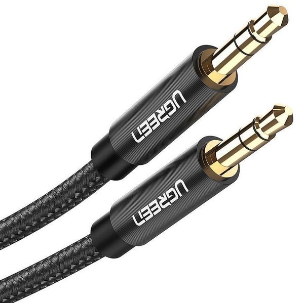 Аудіо-кабель Ugreen AV112 3.5mm M - 3.5mm M Cable 2m (Black) в інтернет-магазині, головне фото