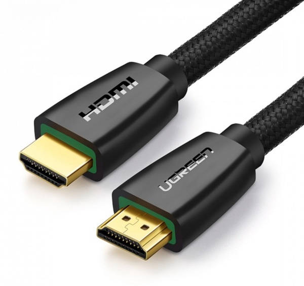 Кабель мультимедійний Ugreen HD118 High-End HDMI Cable Nylon Braid 1.5m (Black) ціна 559 грн - фотографія 2