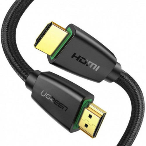 Кабель мультимедійний Ugreen HD118 High-End HDMI Cable Nylon Braid 1.5m (Black) в інтернет-магазині, головне фото