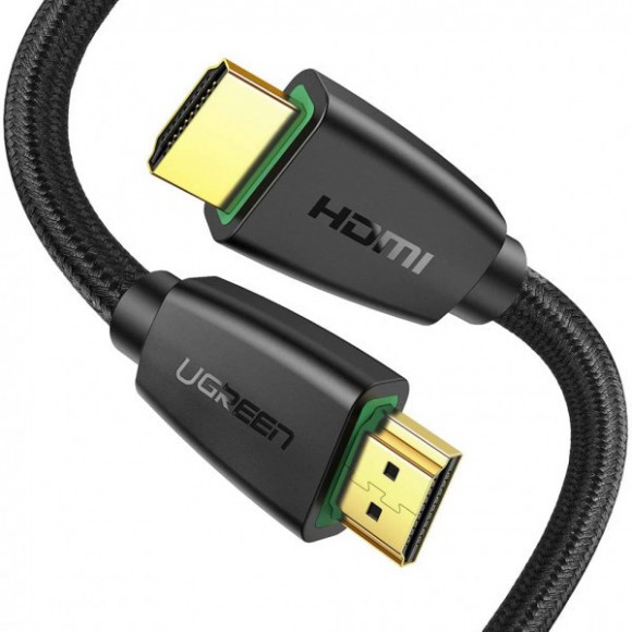 Кабель мультимедійний Ugreen HD118 High-End HDMI Cable Nylon Braid 3m (Black) в інтернет-магазині, головне фото