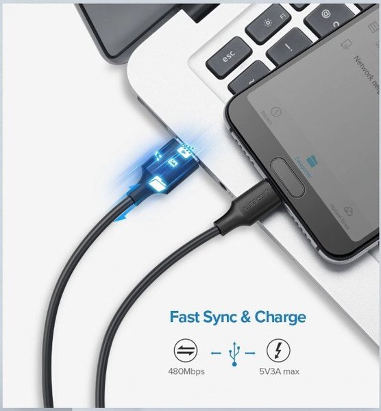 в продаже Кабель Ugreen US287 USB - Type-C Cable 2м (White) - фото 3