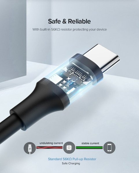 Кабель Ugreen US287 USB - Type-C Cable 2м (White) инструкция - изображение 6