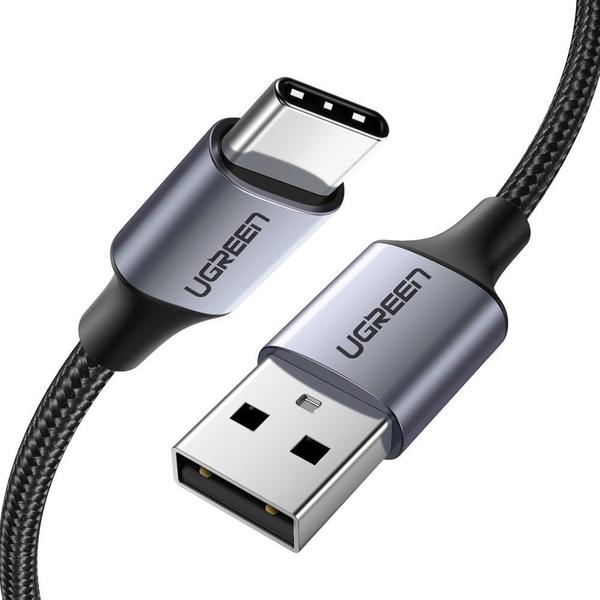 Кабель Ugreen US288 USB - Type-C Cable Aluminum Braid 2м Black