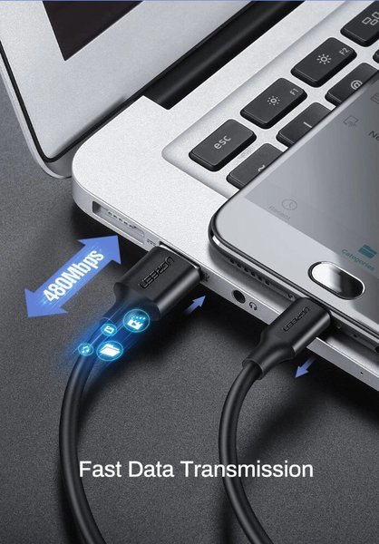 Кабель Ugreen US289 USB - Micro USB Cable 2м White ціна 307 грн - фотографія 2