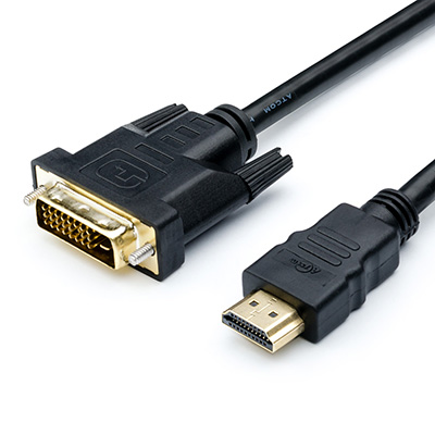 Кабель мультимедійний Atcom HDMI to DVI 24+1 1.8m (3808)