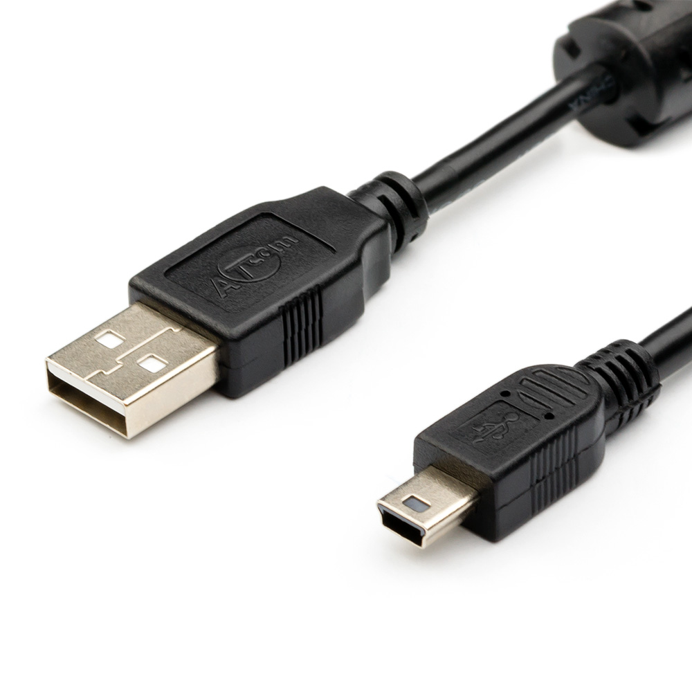 Кабель Atcom USB 2.0 AM to Mini 5P 0.8m (3793) в интернет-магазине, главное фото