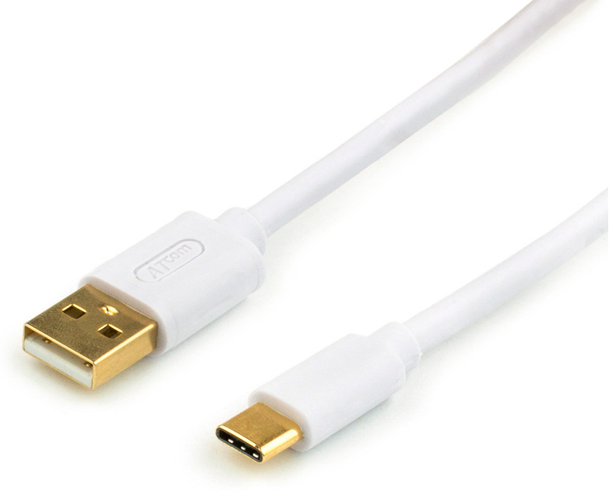 Кабель Atcom USB-C to Lightning 1.8m GOLD plated (A15278) в интернет-магазине, главное фото