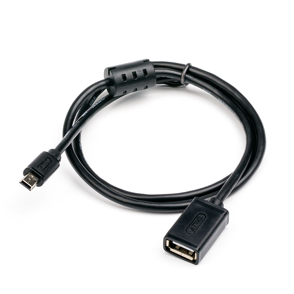 Дата кабель OTG Atcom OTG USB 2.0 AF to Mini 5P 0.8m (12821) цена 39.00 грн - фотография 2