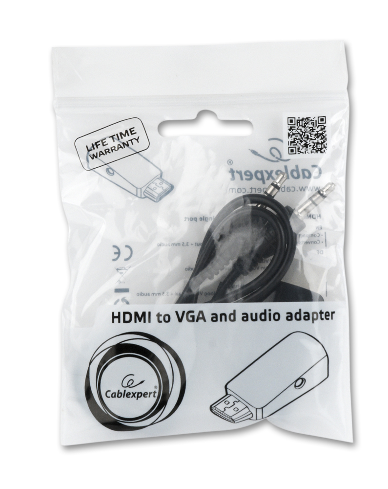 Перехідник Cablexpert HDMI to VGA (A-HDMI-VGA-02) ціна 319 грн - фотографія 2