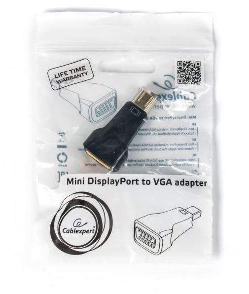 в продажу Перехідник Cablexpert mini DisplayPort to VGA (A-mDPM-VGAF-01) - фото 3